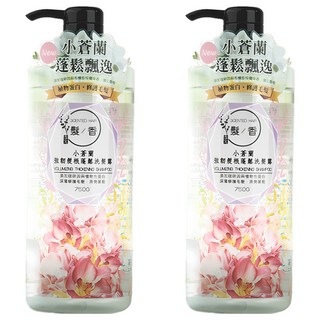 SOAPBERRY 古寶無患子 髮香 強韌髮根蓬鬆洗髮露 小蒼蘭 添加咖啡因與有機枳椇萃取 750g, 2瓶