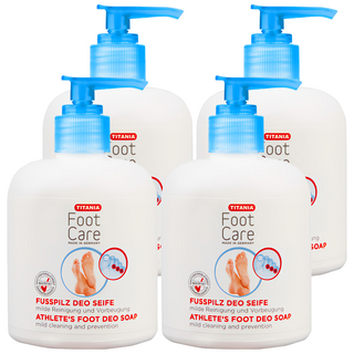 TITANIA 沐浴乳 足部專用, 300ml, 4瓶, 1入