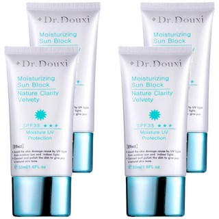 Dr.Douxi 朵璽 水漾美肌潤色隔離霜 SPF35 50ml 自然潤色 隔離紫外線 持久保濕, 4條