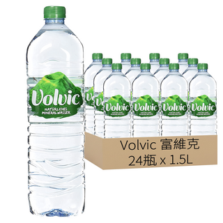 Volvic 富維克 天然礦泉水 PET 6入組, 1.5L, 24瓶