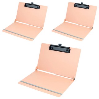 ABEL 力大牌 隨行摺疊板夾 A4 66236 328 x 230 x 15.7mm, 粉橘色, 3個