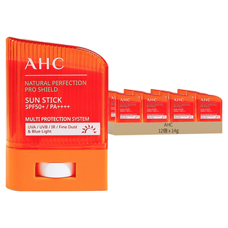 AHC 零死角純物理清爽防曬棒 SPF50+ PA++++, 14g, 12個