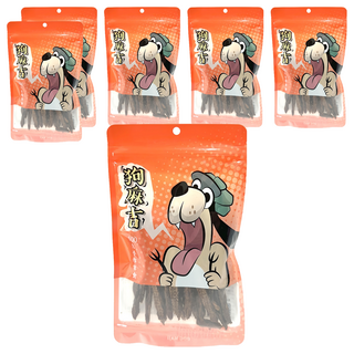 狗麻吉 寵物零食, 6包, 牛筋條, 90g