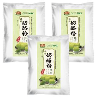 馬玉山 濃醇奶酪粉 抹茶風味, 3個, 350g