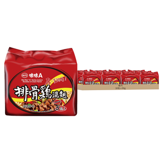 味丹 味味A 排骨雞湯麵 90g, 30包