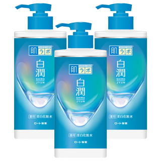HADALABO 肌研 白潤美白化妝水 清爽型, 400ml, 3件