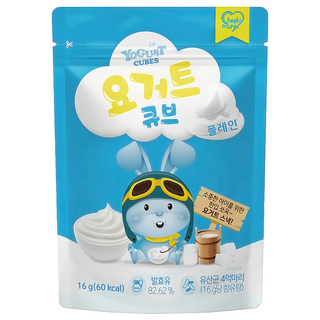 Cheeki monki 萌寶寶 優格餅, 原味, 16g, 1包