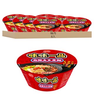 味丹 味味一品 麻辣臭豆腐麵, 8入