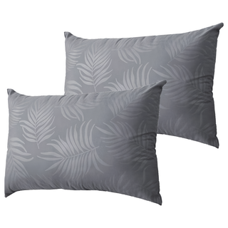 BUHO 布歐 可水洗舒眠抗菌機能枕 74 x 45cm 氧鐵灰 台灣製, 2個