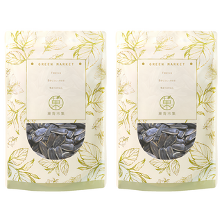 GreenMarket 菓青市集 原味水煮瓜子/葵瓜子 泡茶, 300g, 2包