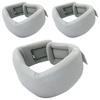 QIDINA 升級冰絲海綿低頭族救星頸椎支撐架 D 灰色, 3個