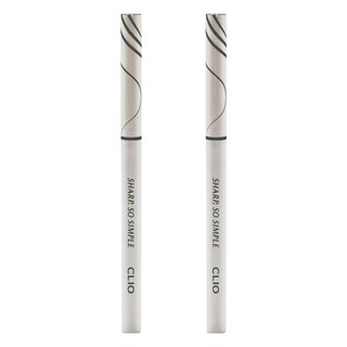 CLIO 珂莉奧 超流線防水抗暈眼線膠筆 0.14g, 002 BROWN, 2支