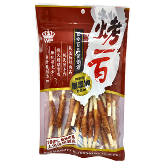 烤一百 狗零食 雞肉牛皮棒 低溫烘焙 營養不流失 低脂肪 無添加防腐劑 全犬種適用, 110g, 1包