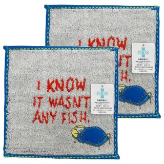 MARUSHIN 丸真 Moomin 嚕嚕米漫畫風口袋小方巾, 失眠嚕嚕米, 2條