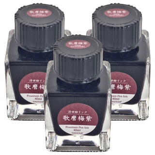 TACCIA 喜多川歌磨 鋼筆墨水, 梅紫, 3罐