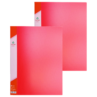 SUANDER 雙德文具 A4資料簿, 紅色, 2本