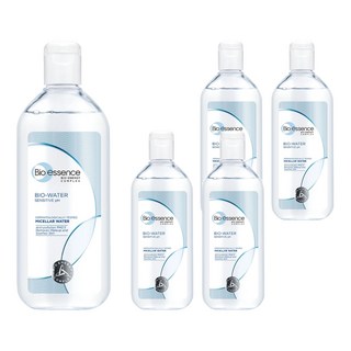 Bio essence 碧歐斯 水感舒緩B5無油卸妝水 400ml - 敏感肌適用 深層清潔毛孔, 5瓶