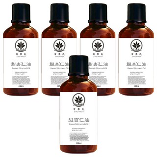 Bio-matrix 百翠氏 冷壓甜杏仁油 Sweet Almond Oil 深層保濕、滋養肌膚 適用於各種膚質, 5瓶, 100ml