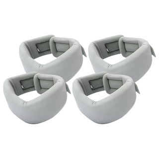 QIDINA 升級冰絲海綿低頭族救星頸椎支撐架 D 灰色, 4個