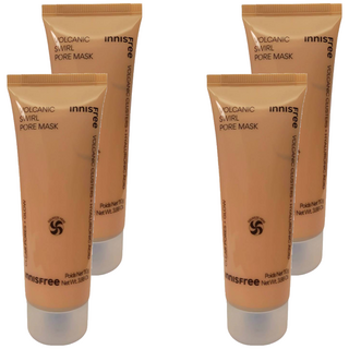 INNISFREE 台灣公司貨 火山泥雙效毛孔潔淨面膜 110g, 1入, 4條