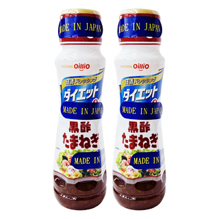 NISSIN 日清 OilliO 液狀沙拉 黑酢洋蔥風味，日本製造, 185ml, 2瓶