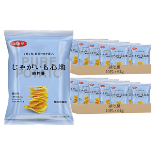 koikeya 湖池屋 pure potato 純粹薯 洋芋片 極品岩鹽味, 61g, 20包