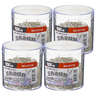 SDI 手牌 三角迴紋針 0731E, 500入, 4罐