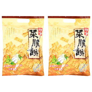 Chiao-E 巧益 台灣綜合菜脯餅 原味 + 芥末, 240g, 2袋