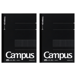 KOKUYO Campus 大人筆記方格 筆記本系列, KONO-4S5-D, 2本