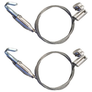 TRENY D吊圖圓輪附鋼索, 半丸, 2個