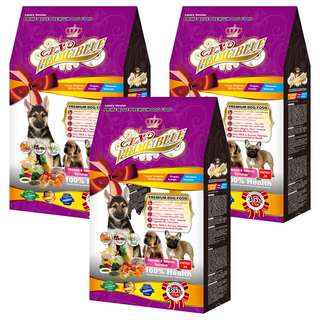 LV PRIME BLUE 藍帶 幼犬精選能量狗食 高蛋白 添加蔬菜水果, 雞肉鮭魚, 3.5kg, 3袋
