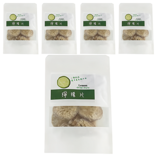 水里鄉農會 檸檬片 無添加色素 無籽檸檬片, 60g, 5包