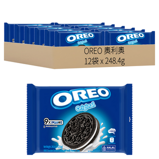 OREO 奧利奧 原味夾心餅乾, 248.4g, 12袋