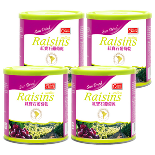 康健生機 紅寶石葡萄乾, 380g, 4罐