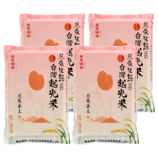 天生好米 花東生態台灣越光米 東部米, 1.5kg, 4包, CNS一等