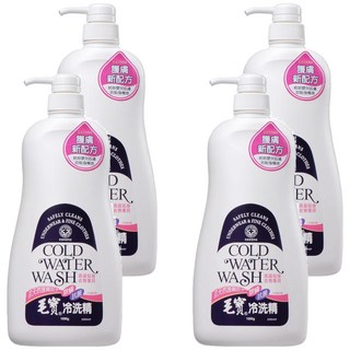 毛寶 除蟎抗菌冷洗精 添加親膚因子 柔順護膚, 1kg, 4瓶