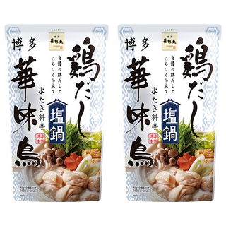博多華味鳥 鹽味雞湯湯底, 600g, 2個
