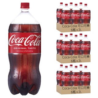可口可樂 原味汽水, 2L, 18瓶