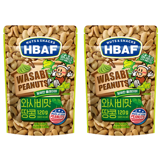 HBAF 山葵味花生 120g, 2包