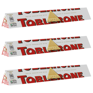 TOBLERONE 瑞士三角 白巧克力, 100g, 3條