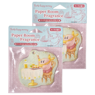 星之卡比 卡比快樂早晨系列 香氛卡 早餐款 紙質 9H*8W*0.2D cm, 2片, 荔枝香