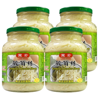 龍宏 酸筍絲, 全素, 無添加防腐劑, 560g, 4罐