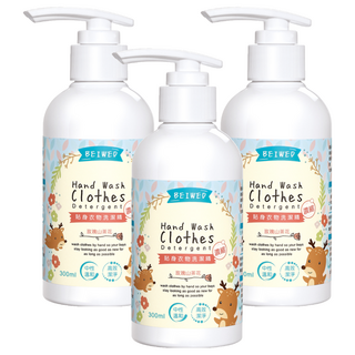 BEIWED 貝薇美學 貼身衣物濃縮洗潔精 玫瑰山茶花香 300ml 中性溫和 高效潔淨, 3瓶