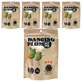 梅子夢工廠 梅子跳舞系列 陳年梅, 100g, 5包