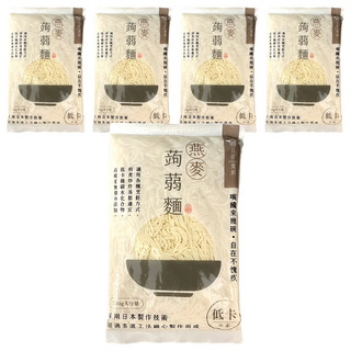 自在食刻 燕麥纖維蒟蒻麵, 200g, 5包