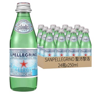 SANPELLEGRINO 聖沛黎洛 氣泡天然礦泉水 24瓶, 250ml
