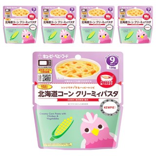 kewpie 北海道玉米奶香義麵 MA-91 9M,5包, 9個月以上寶寶副食品，即食義大利麵, 北海道玉米奶香, 130g
