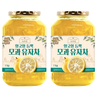 NOKCHAWON 綠茶園 溫桲柚子茶果醬, 1kg, 2罐