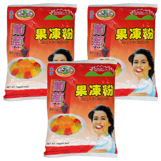 東承 天之山 葡萄口味果凍粉, 1kg, 3包