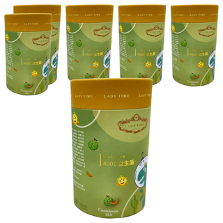 LADY TIME 400E益生菌 哈密瓜, 2g, 15包, 6罐